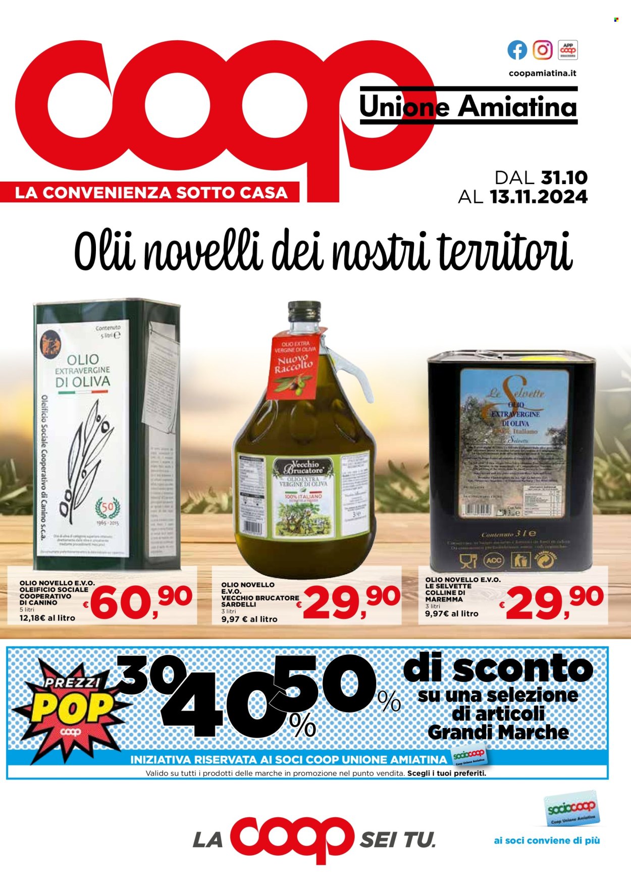 Volantino Coop - 31/10/2024 - 13/11/2024. Pagina 1