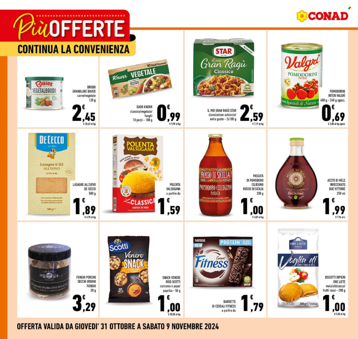 Volantino Conad - 31/10/2024 - 9/11/2024. Pagina 1