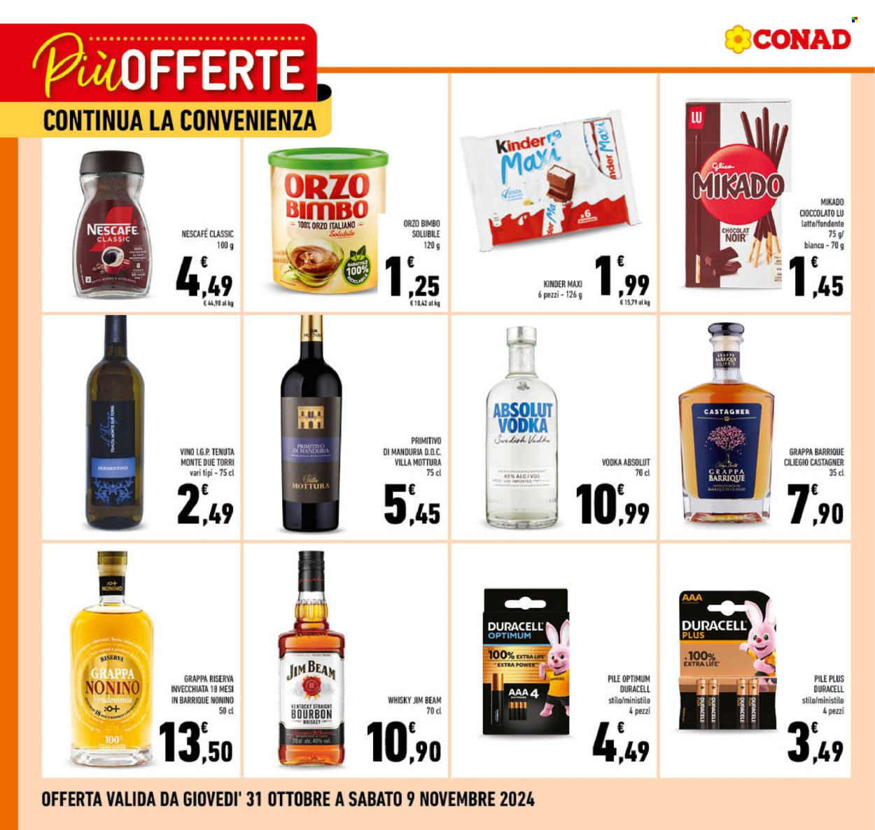 Volantino Conad - 31/10/2024 - 9/11/2024. Pagina 2