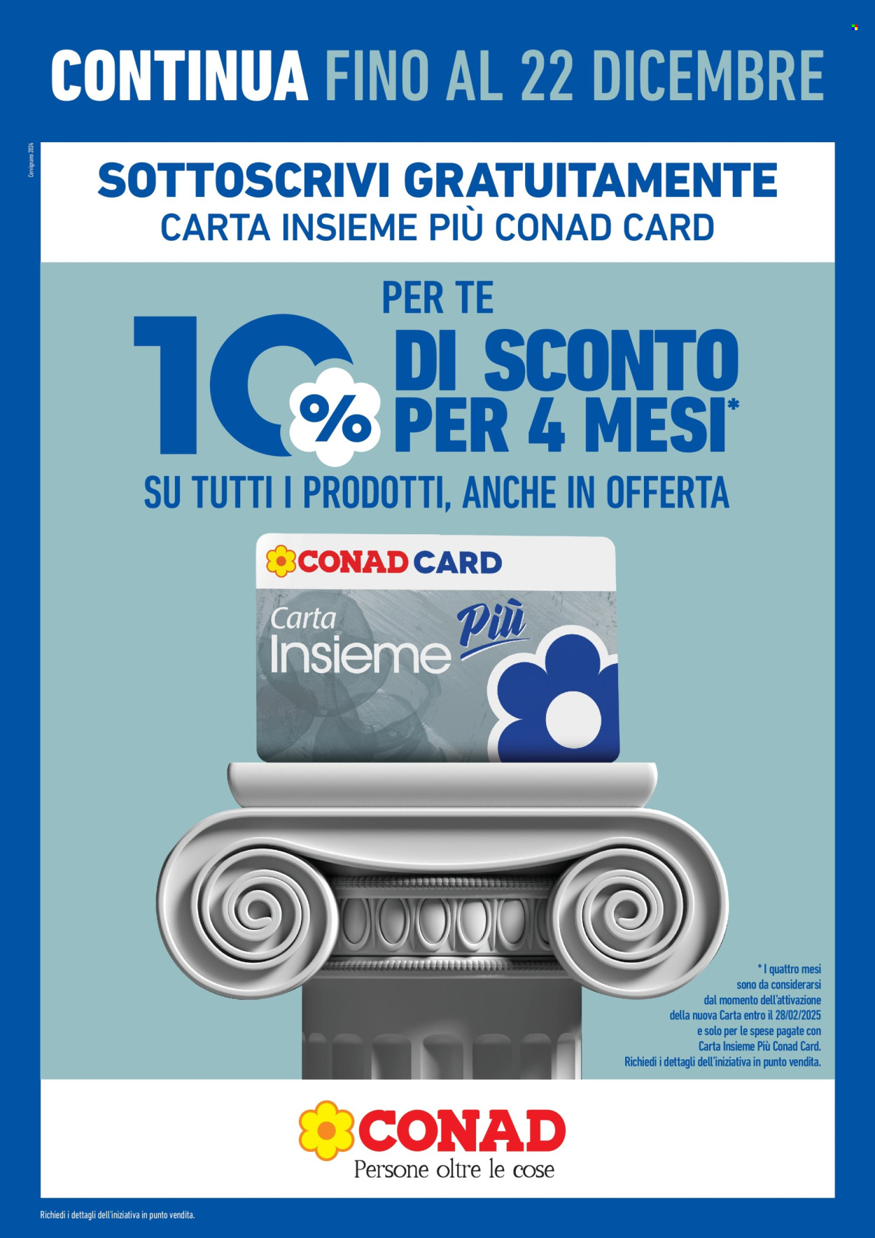 Volantino Spesa Facile Conad - 1/11/2024 - 22/12/2024. Pagina 1