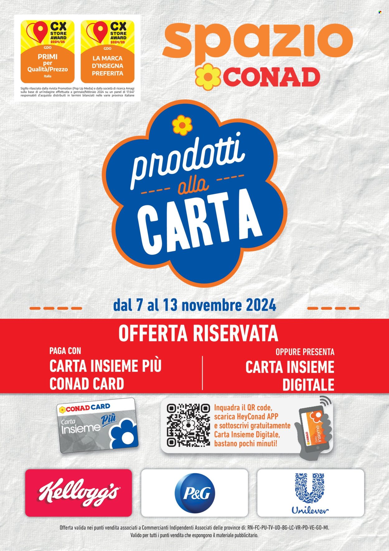 Leták Spazio Conad - 7.11.2024 - 13.11.2024. Strana 1
