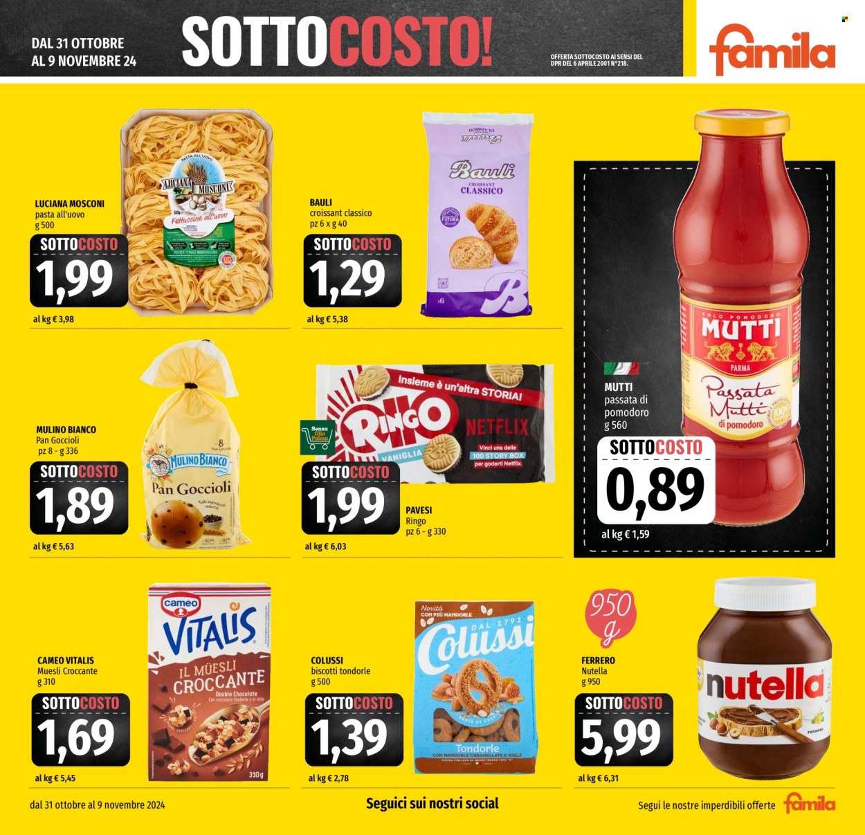 Volantino Famila - 31/10/2024 - 13/11/2024. Pagina 3