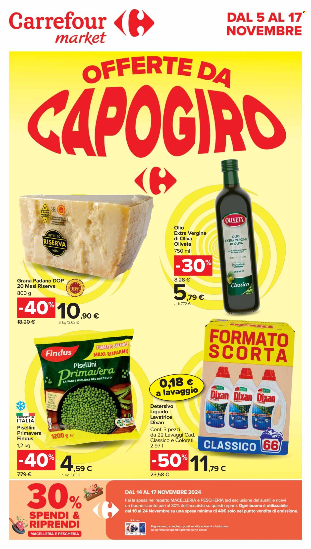 Volantino Carrefour - 5/11/2024 - 17/11/2024. Pagina 1