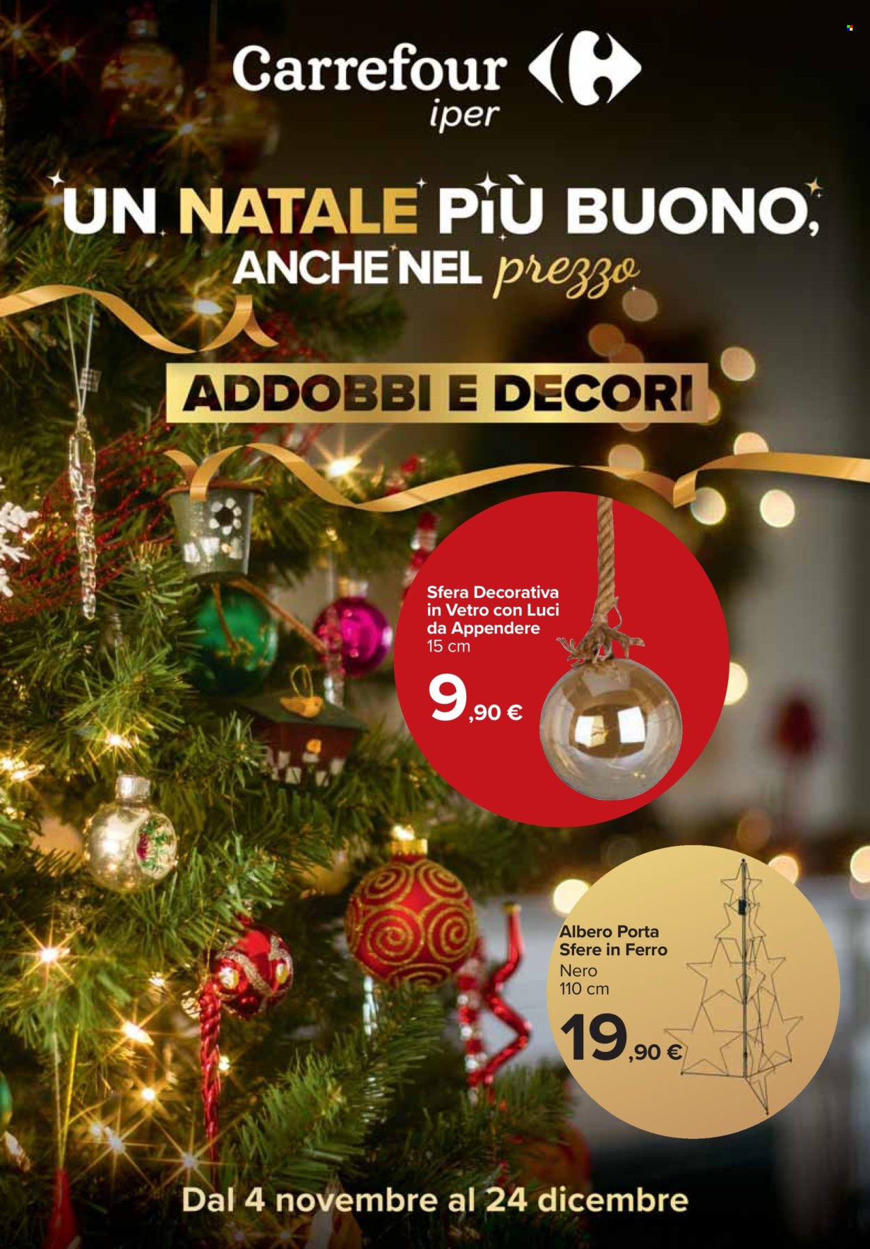 Leták Carrefour - 4.11.2024 - 24.12.2024. Strana 1