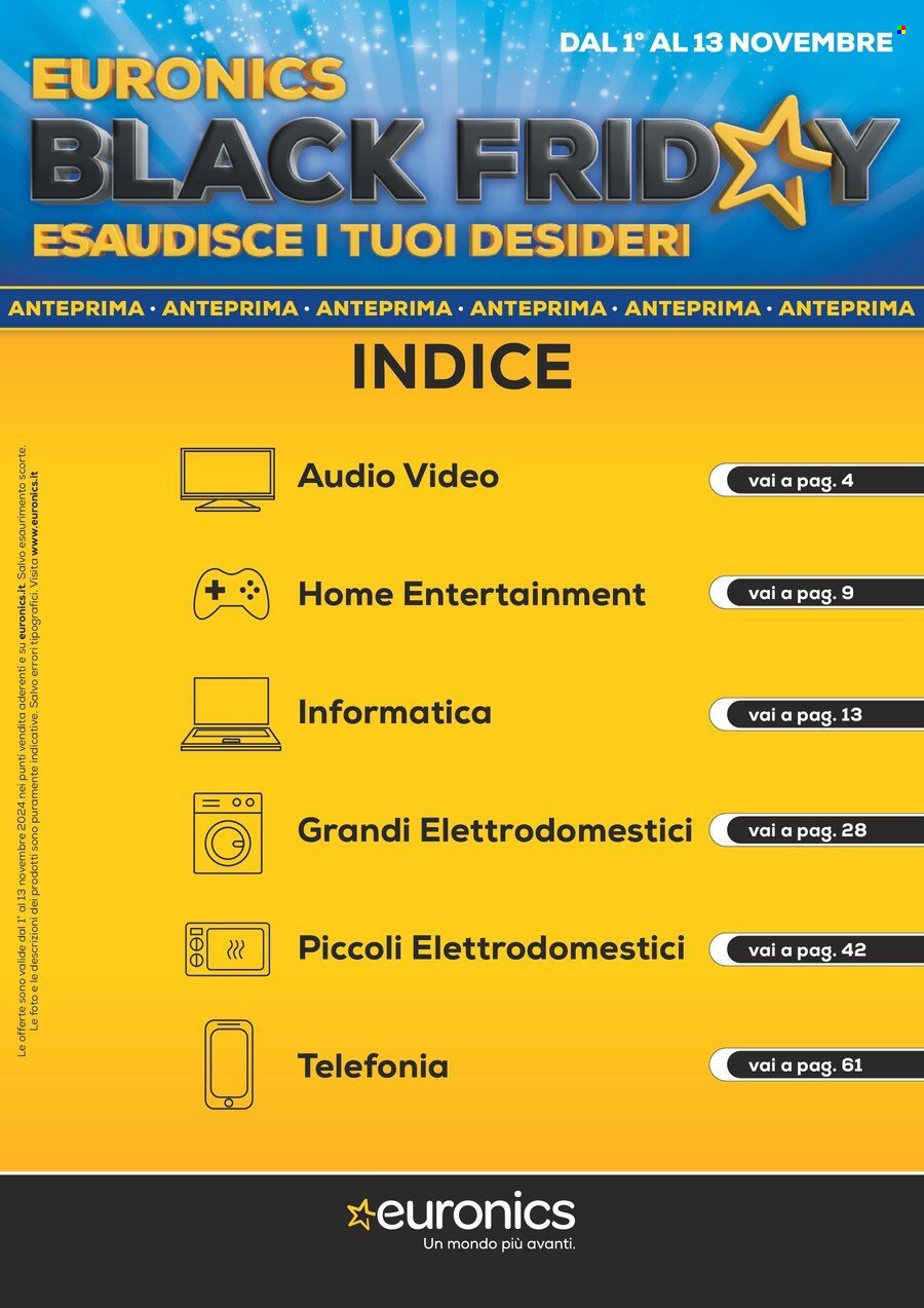 Volantino Euronics - 31/10/2024 - 13/11/2024. Pagina 3