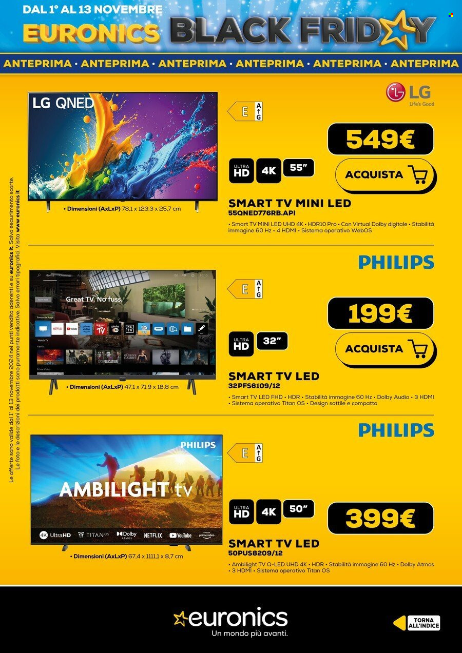 Volantino Euronics - 31/10/2024 - 13/11/2024. Pagina 6