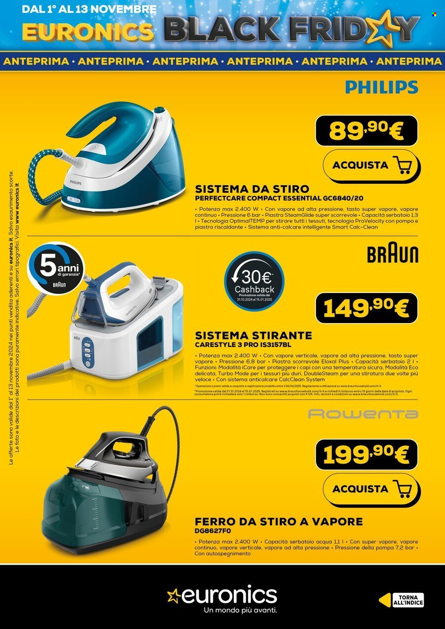 Volantino Euronics - 31/10/2024 - 13/11/2024. Pagina 49