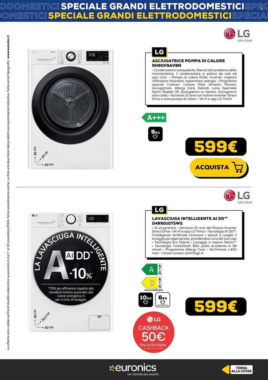 Volantino Euronics - 1/11/2024 - 13/11/2024. Pagina 9