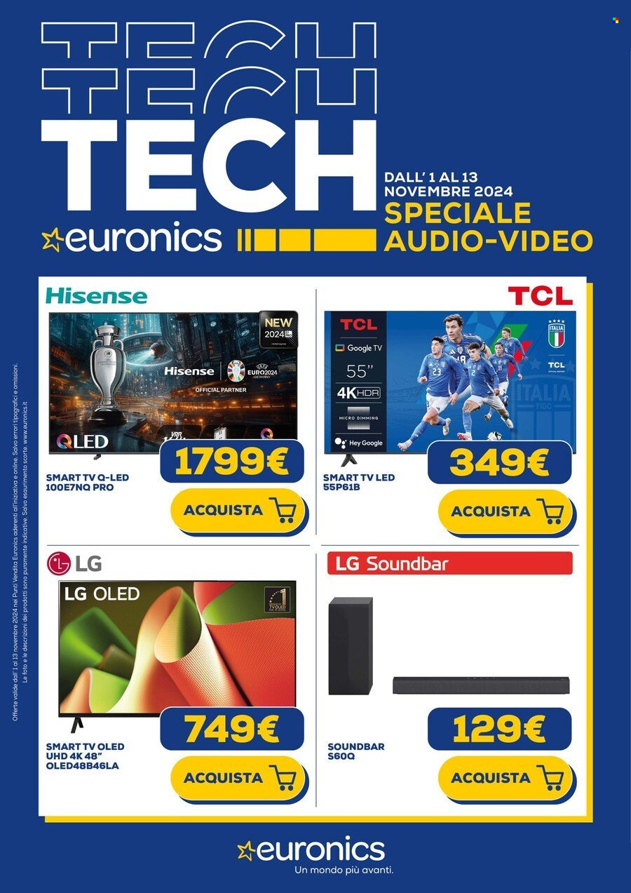 Volantino Euronics - 1/11/2024 - 13/11/2024. Pagina 1