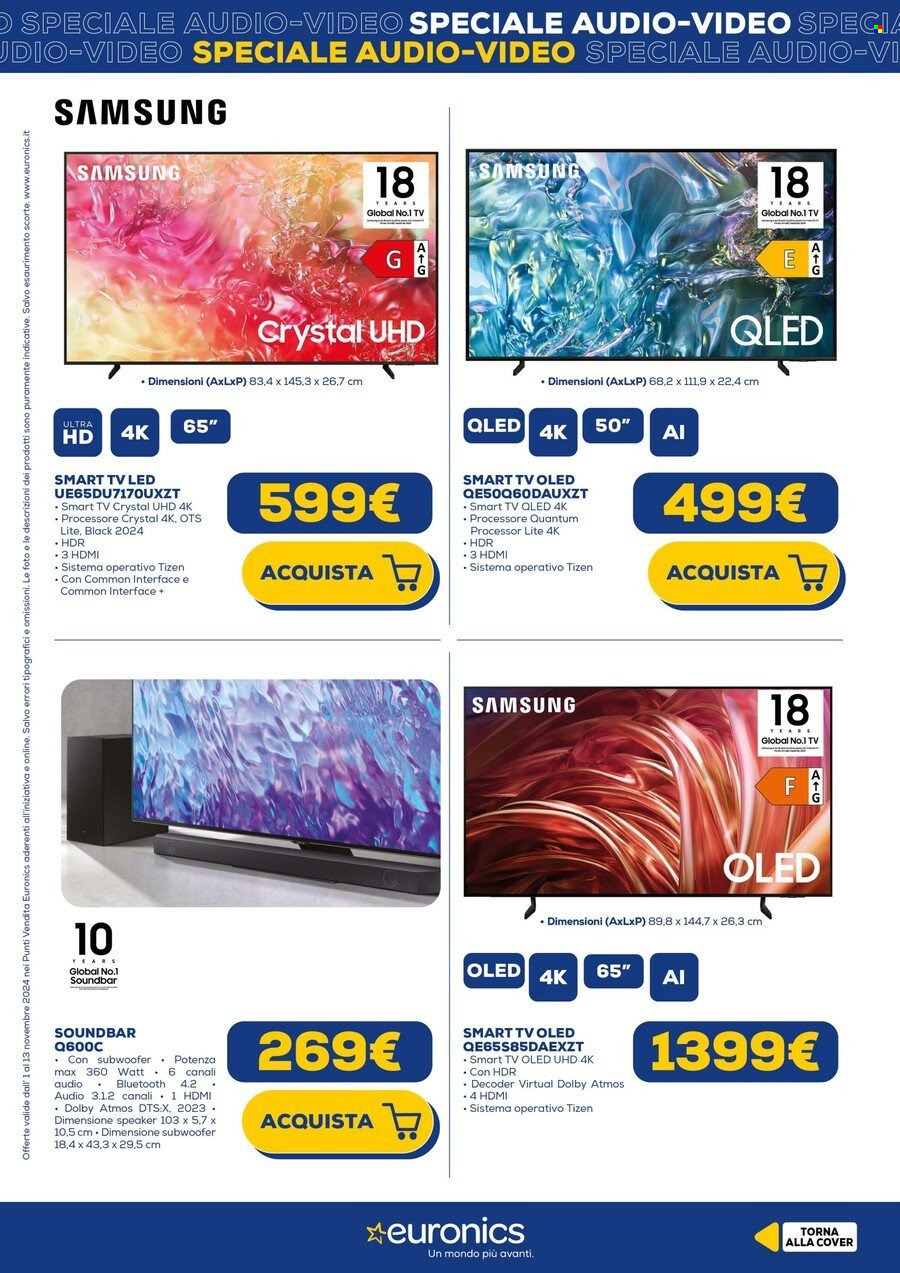 Volantino Euronics - 1/11/2024 - 13/11/2024. Pagina 2