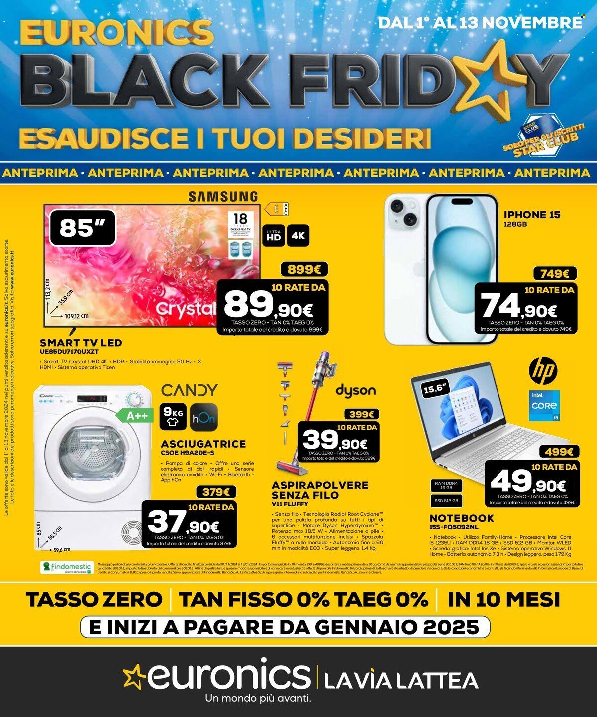 Volantino Euronics - 1/11/2024 - 13/11/2024. Pagina 1