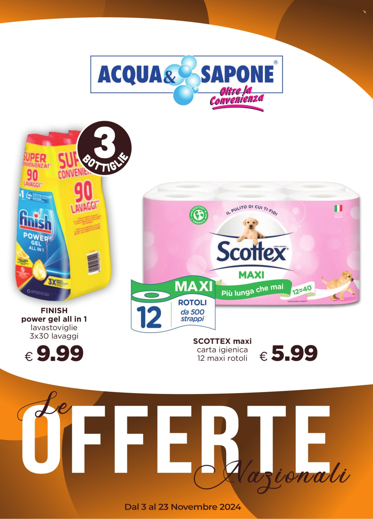 Volantino Acqua & Sapone - 3/11/2024 - 23/11/2024. Pagina 1
