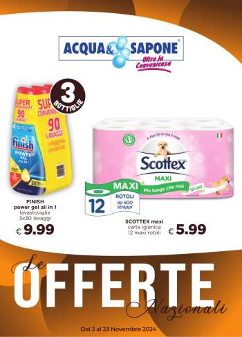 Volantino Acqua & Sapone - 3/11/2024 - 23/11/2024.