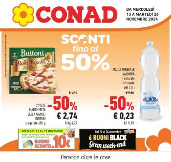 Volantino Conad - 13/11/2024 - 26/11/2024.