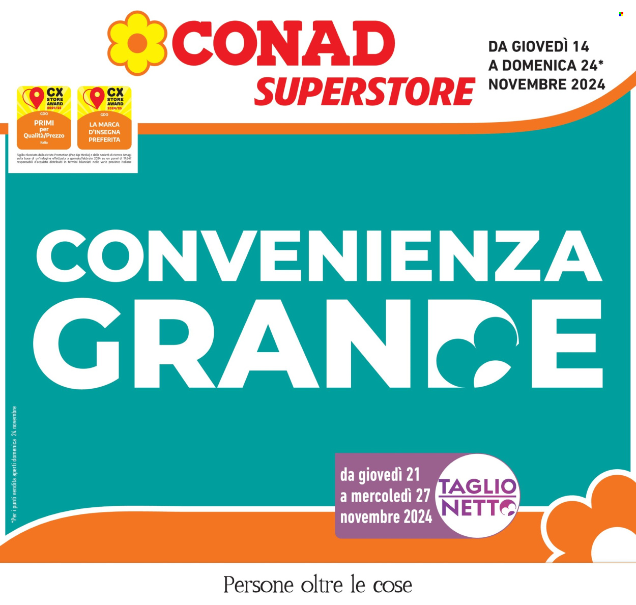Leták Conad Superstore - 14.11.2024 - 24.11.2024. Strana 1