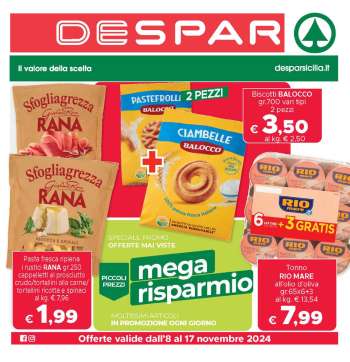 Volantino Despar - 8/11/2024 - 17/11/2024.
