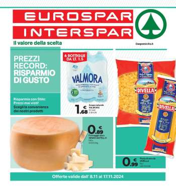 Volantino Eurospar - 8/11/2024 - 17/11/2024.