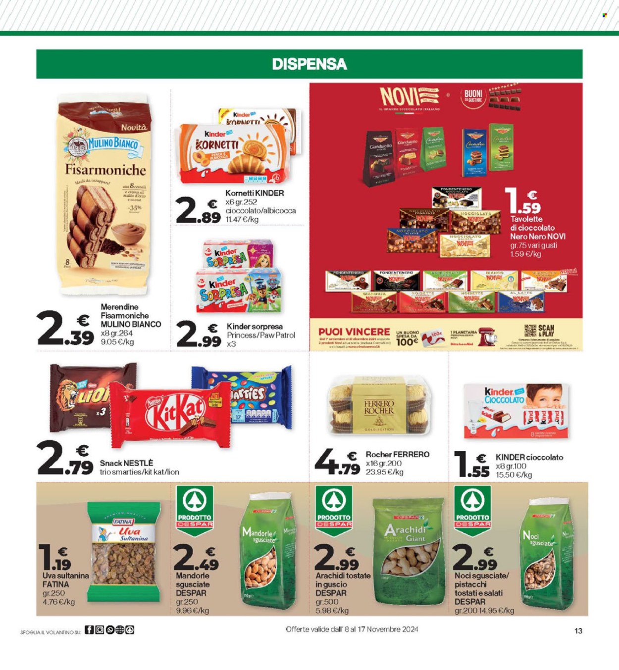 Leták Eurospar - 8.11.2024 - 17.11.2024. Strana 13