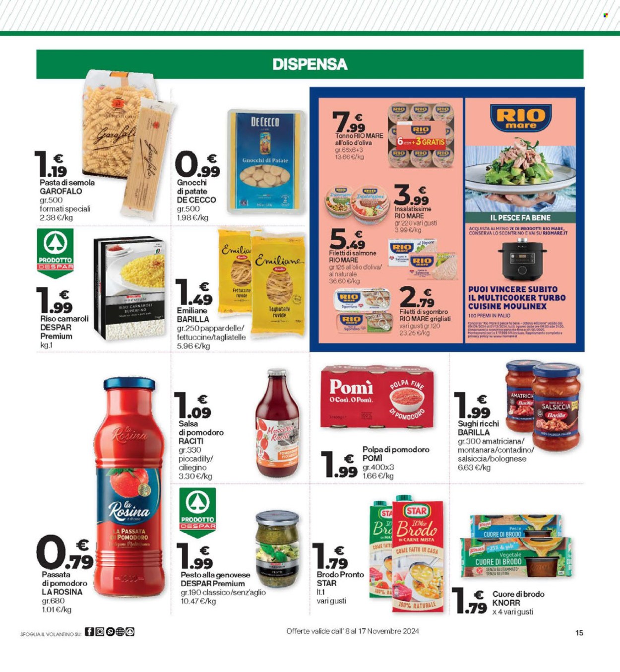 Volantino Eurospar - 8/11/2024 - 17/11/2024. Pagina 15