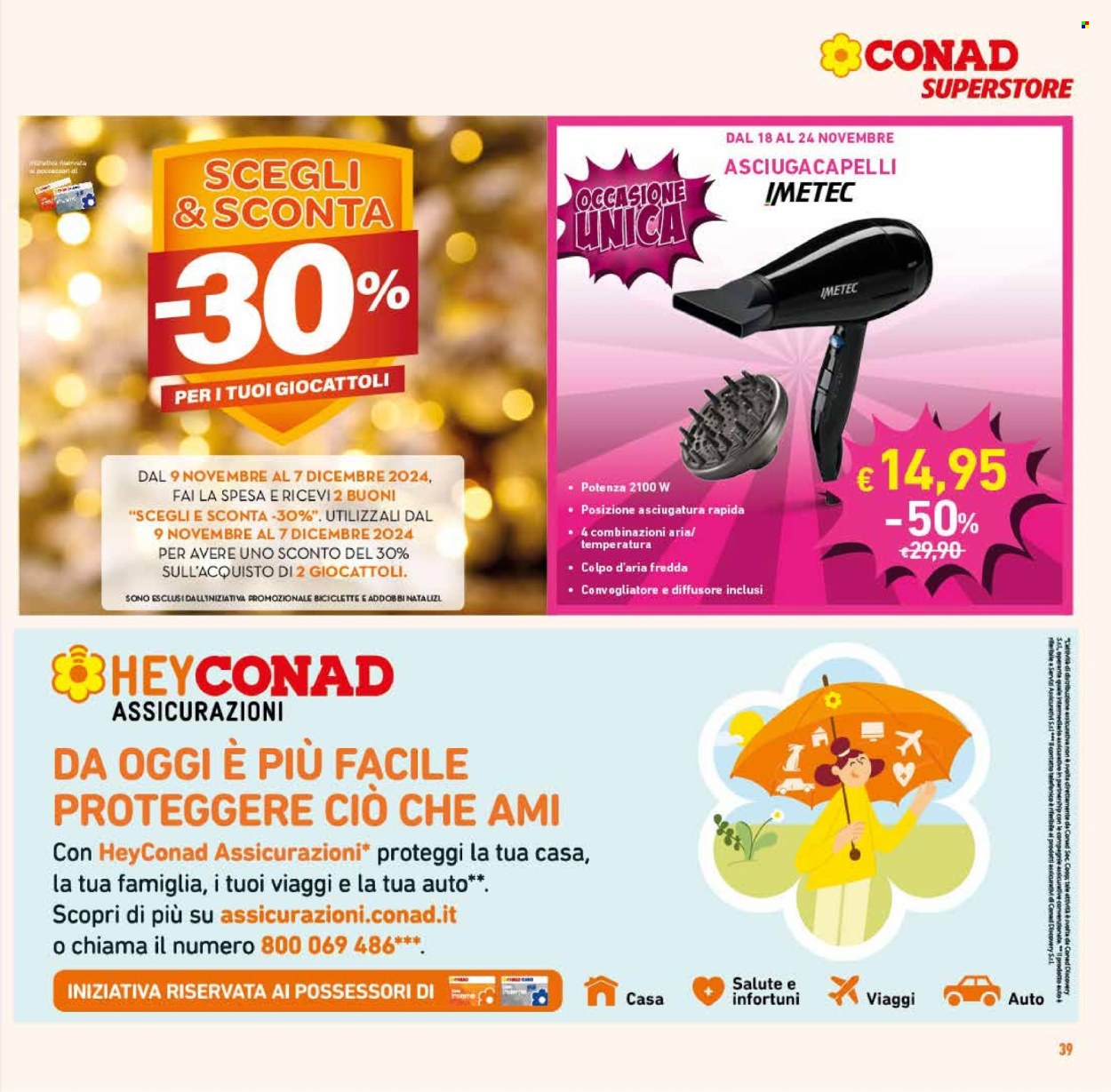 Leták Conad Superstore - 13.11.2024 - 26.11.2024. Strana 39