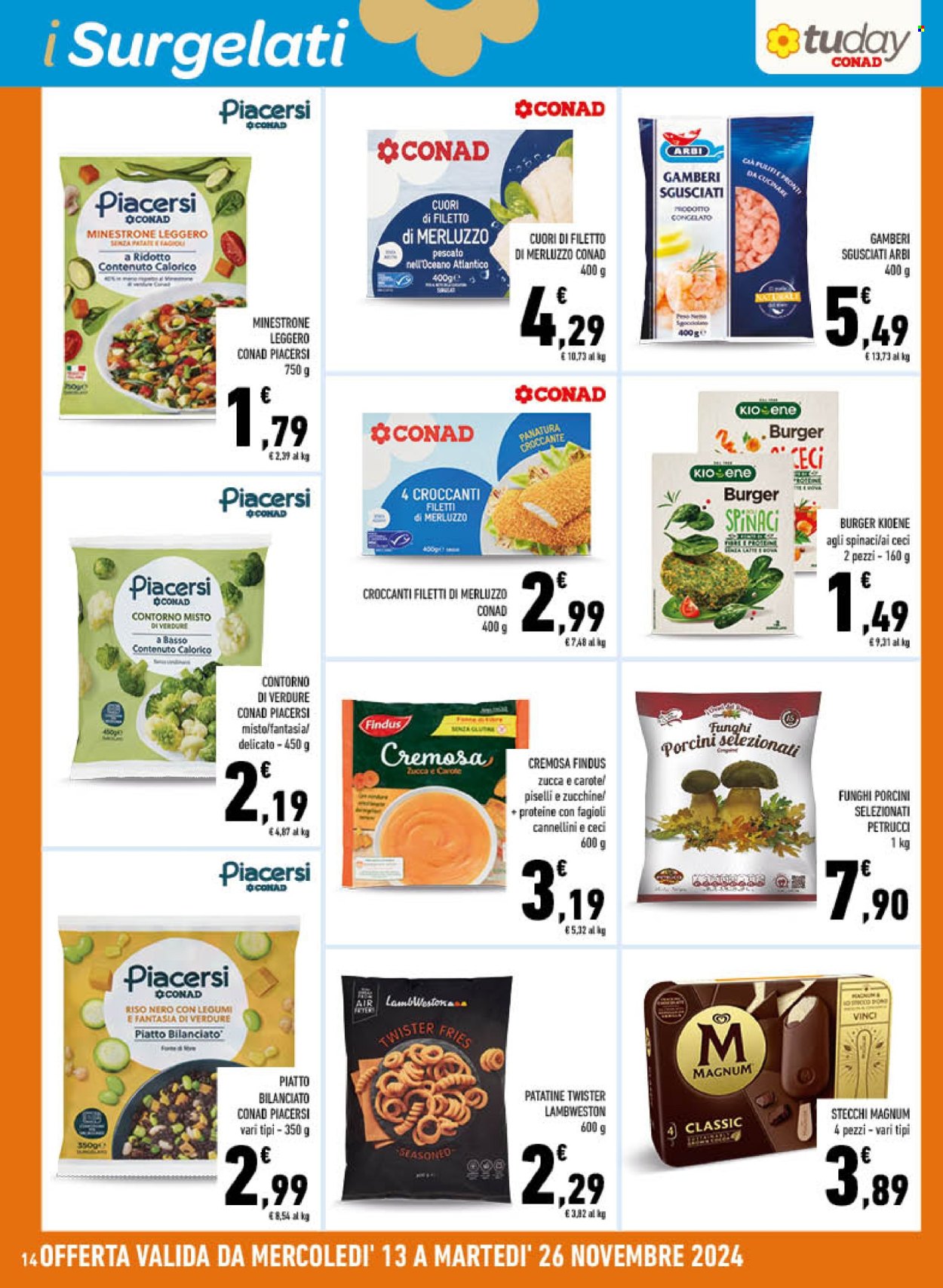 Leták TuDay Conad - 13.11.2024 - 26.11.2024. Strana 14