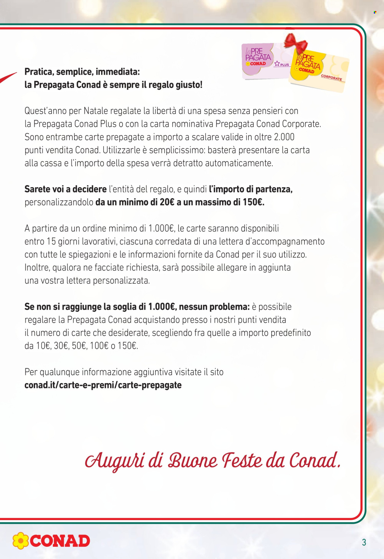 Leták Conad - 1.11.2024 - 15.12.2024. Strana 3