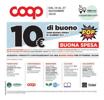 Volantino Coop - 14/11/2024 - 27/11/2024.