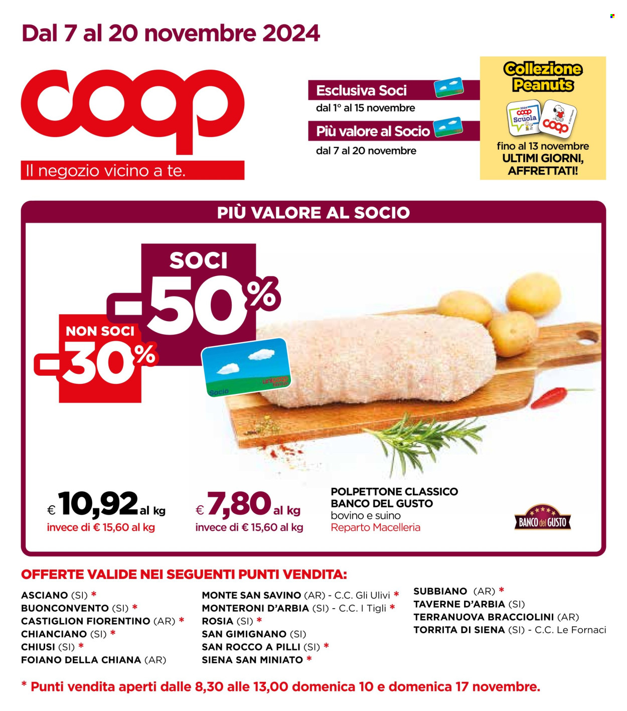 Leták Coop - 6.11.2024 - 19.11.2024. Strana 1