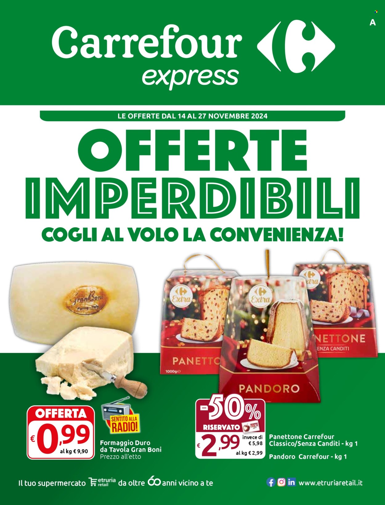 Volantino Carrefour - 14/11/2024 - 27/11/2024. Pagina 1