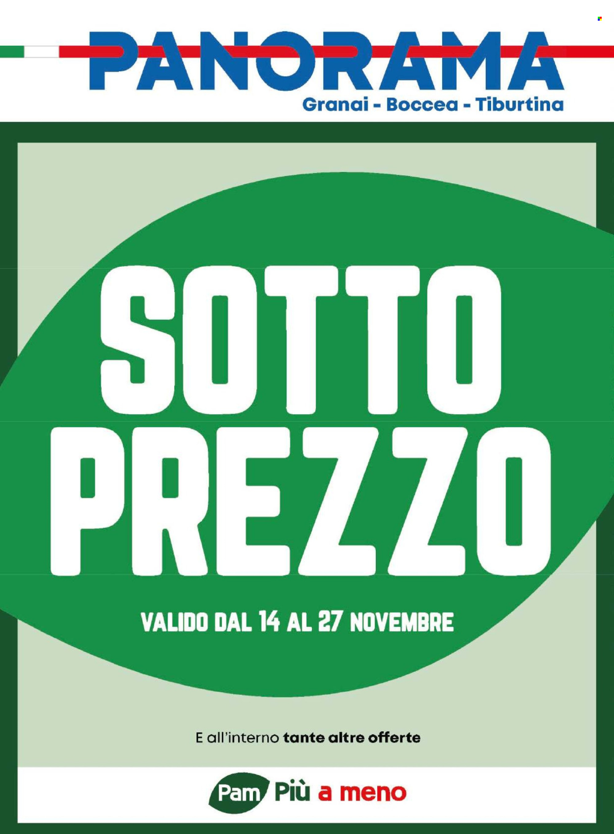 Volantino Panorama - 14/11/2024 - 27/11/2024. Pagina 1