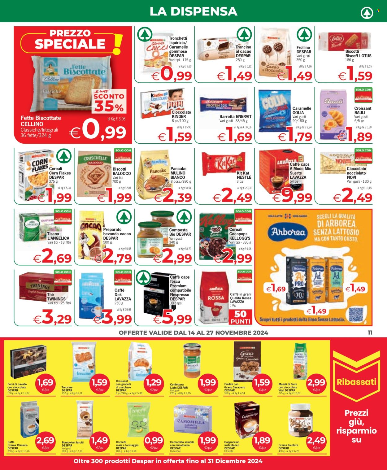 Volantino Eurospar - 14/11/2024 - 27/11/2024. Pagina 11