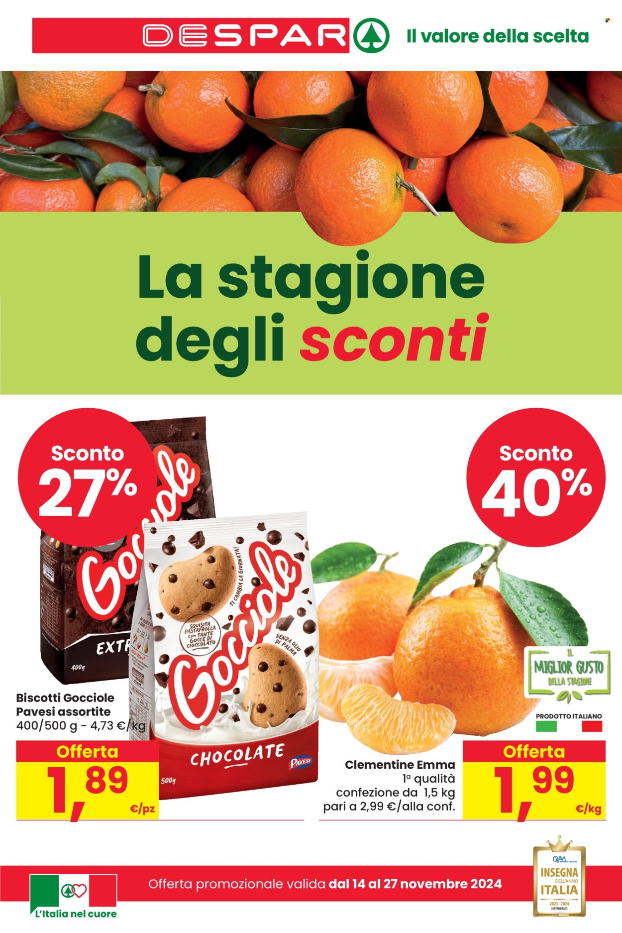 Volantino Despar - 14/11/2024 - 27/11/2024. Pagina 1
