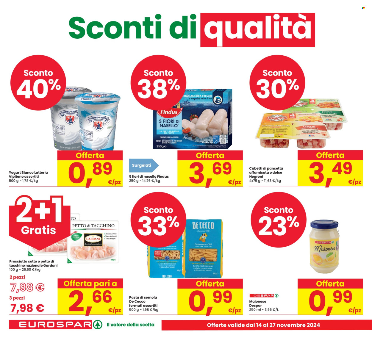 Volantino Eurospar - 14/11/2024 - 27/11/2024. Pagina 2