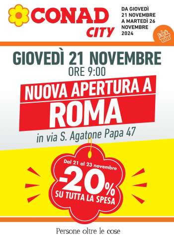Volantino Conad City - 21/11/2024 - 26/11/2024.