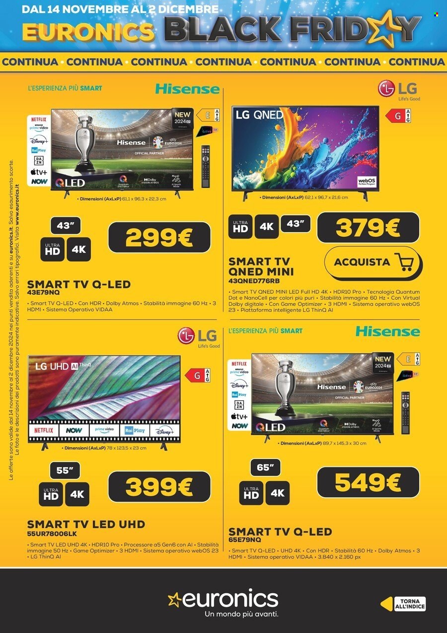 Volantino Euronics - 13/11/2024 - 2/12/2024. Pagina 4