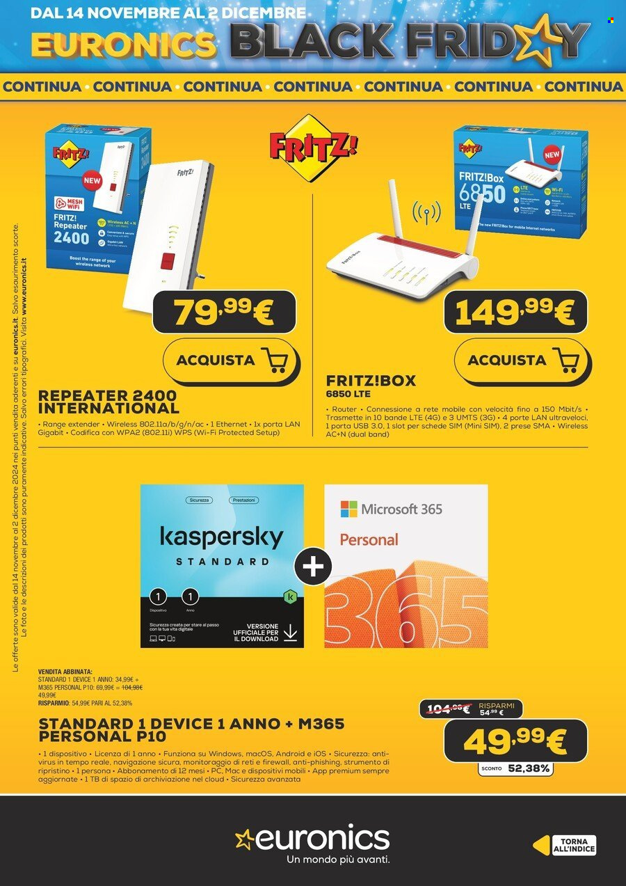 Volantino Euronics - 13/11/2024 - 2/12/2024. Pagina 16
