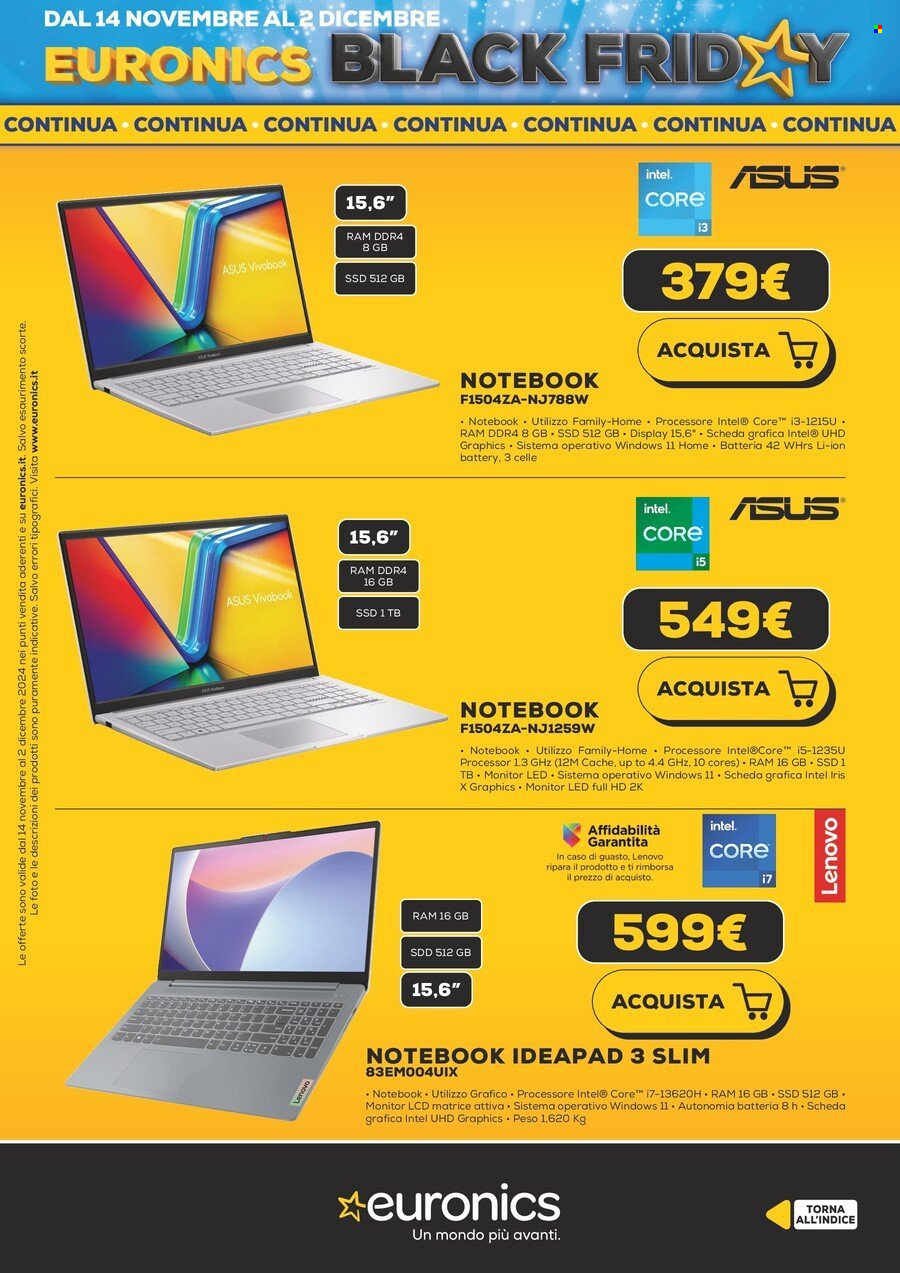 Volantino Euronics - 13/11/2024 - 2/12/2024. Pagina 23