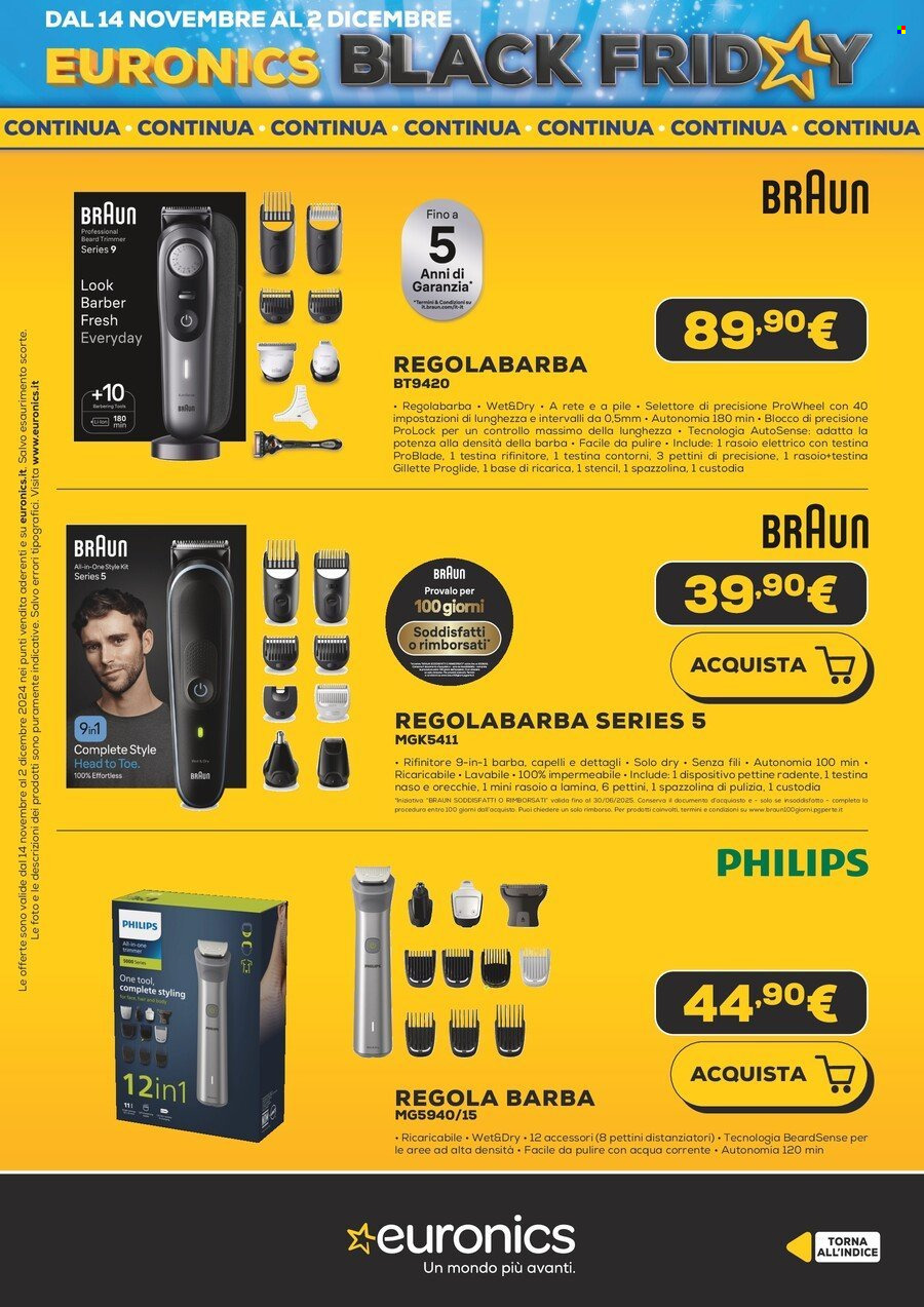 Volantino Euronics - 13/11/2024 - 2/12/2024. Pagina 67
