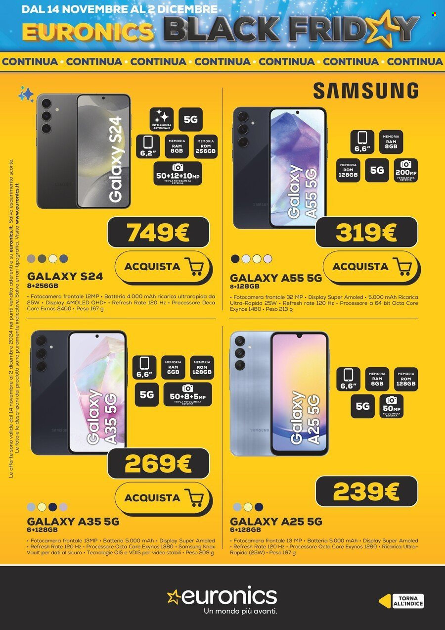 Volantino Euronics - 13/11/2024 - 2/12/2024. Pagina 71