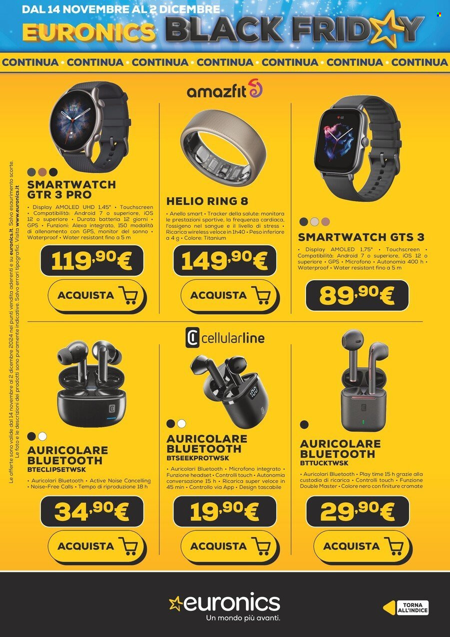 Volantino Euronics - 13/11/2024 - 2/12/2024. Pagina 77