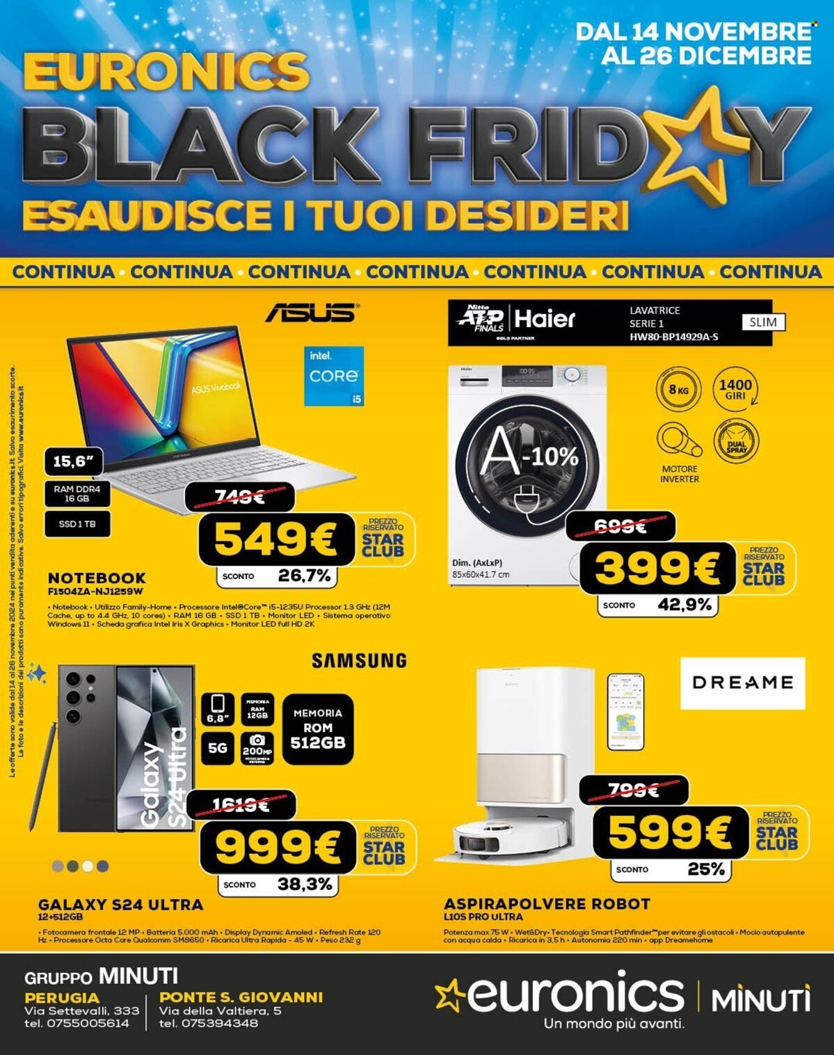 Leták Euronics - 14.11.2024 - 27.11.2024. Strana 1