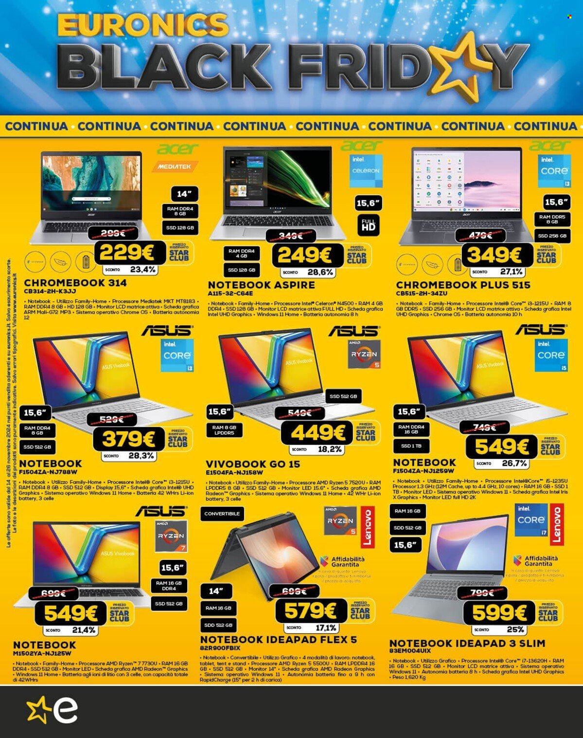 Volantino Euronics - 14/11/2024 - 27/11/2024. Pagina 6