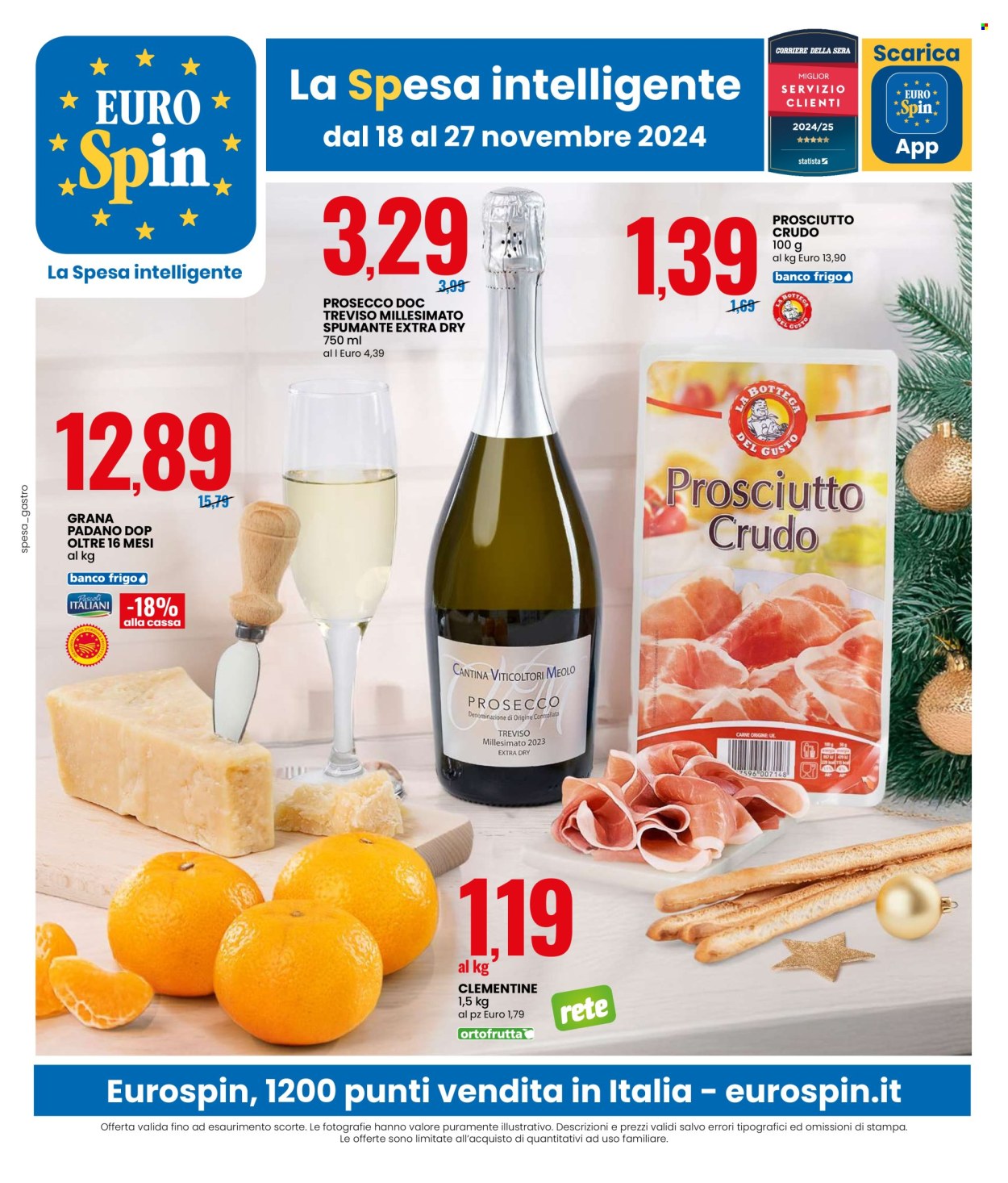 Volantino EuroSpin - 18/11/2024 - 27/11/2024. Pagina 1