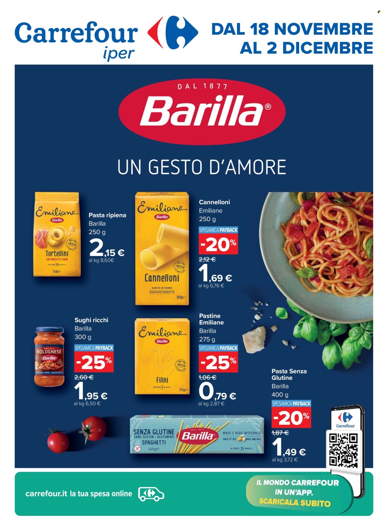 Volantino Carrefour - 18/11/2024 - 2/12/2024. Pagina 1