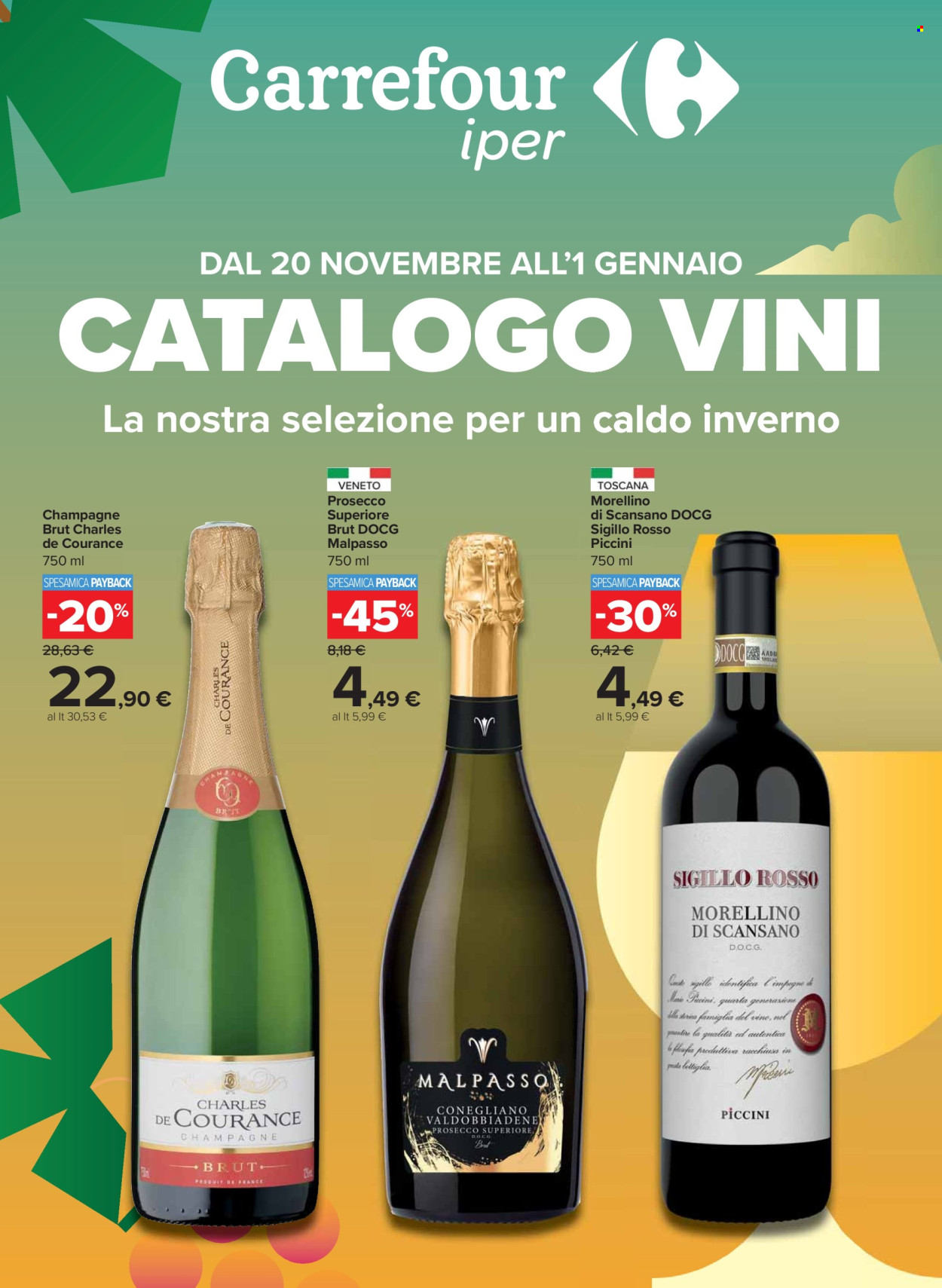 Volantino Carrefour - 20/11/2024 - 1/1/2025. Pagina 1
