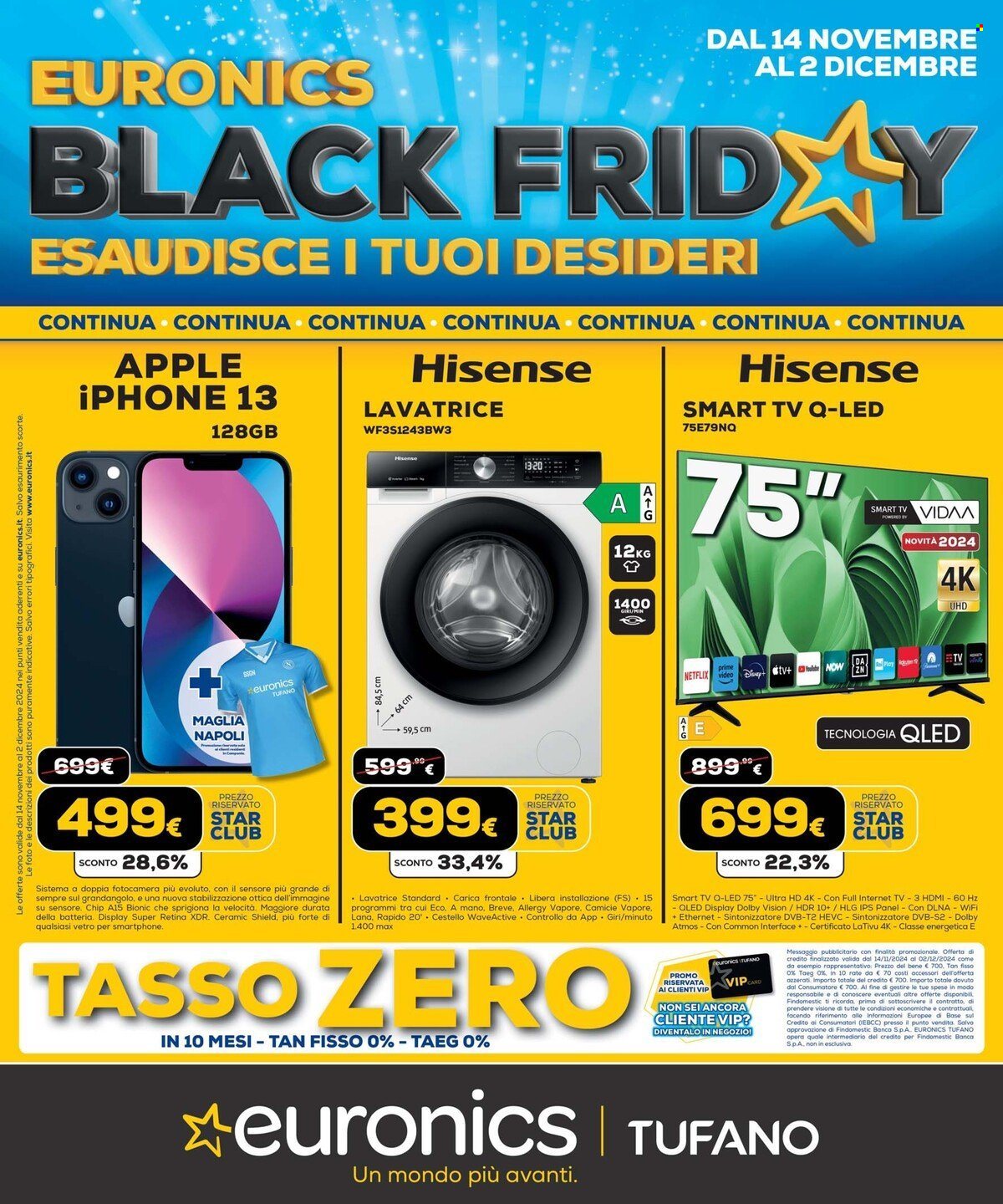 Volantino Euronics - 14/11/2024 - 2/12/2024. Pagina 1