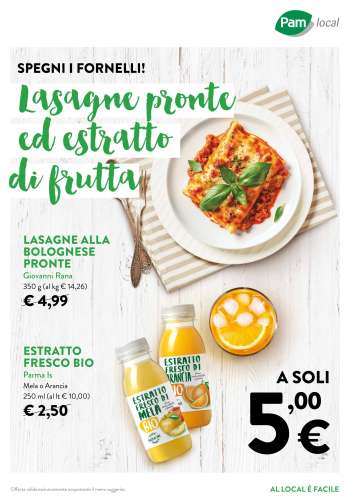 Volantino Pam local.