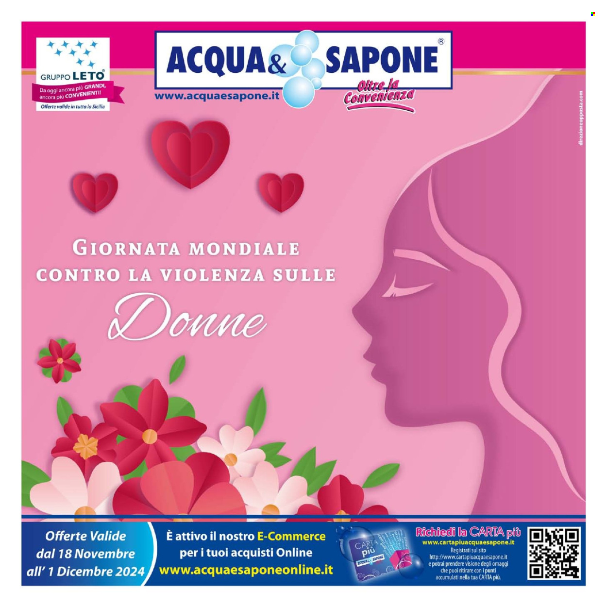 Volantino Acqua & Sapone - 18/11/2024 - 1/12/2024. Pagina 1