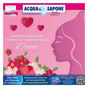 Volantino Acqua & Sapone - 18/11/2024 - 1/12/2024.