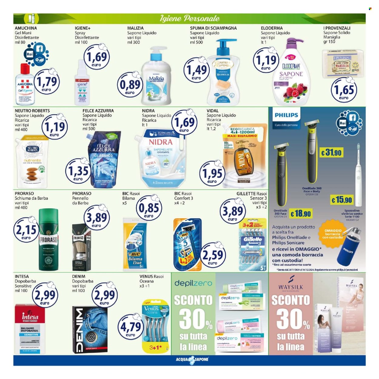Leták Acqua & Sapone - 18.11.2024 - 1.12.2024. Strana 11